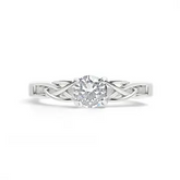 Celtic Trinity Ring with Cubic Zirconia